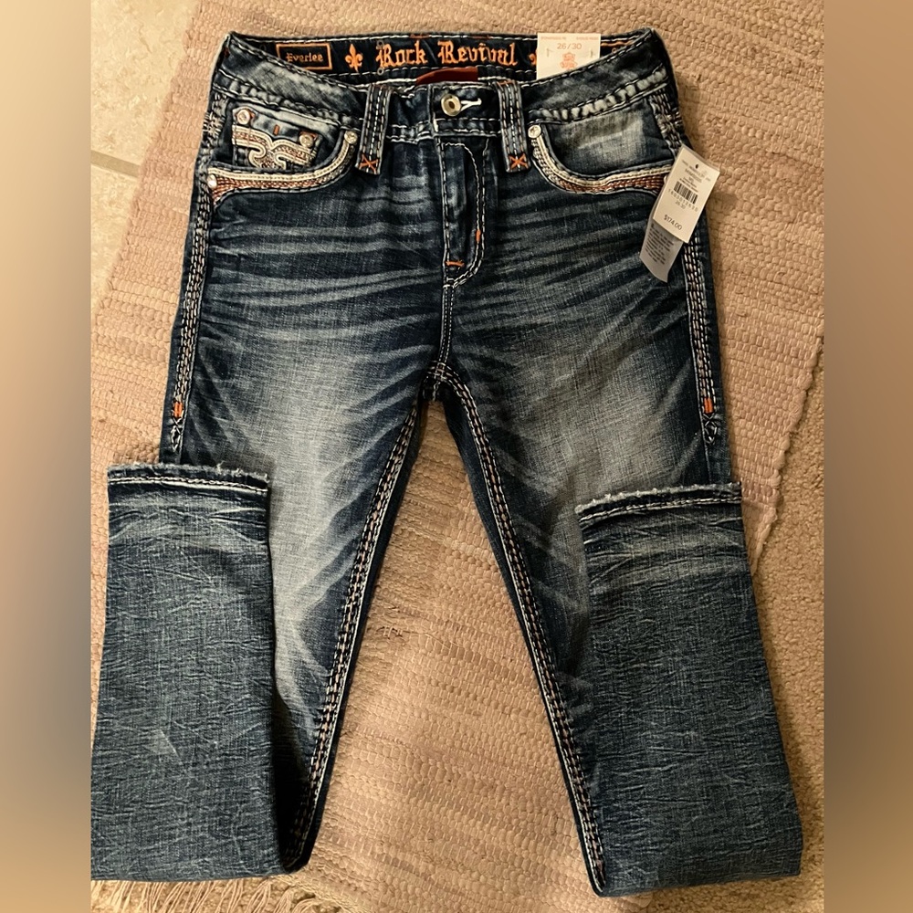 Rock Revival Everlee Mid-Rise Skinny Jeans - NWT